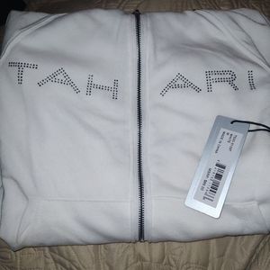 White tahini sweat shirt